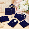 Square Velvet Jewelry Package Bags ABAG-WH0035-055A-01-5