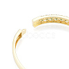 Cubic Zirconia Rhombus Hinged Bangle BJEW-N014-013-6