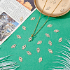 100Pcs Long-Lasting Plated Brass Filigree Charms KK-HY0004-22-4