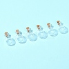 8Pcs Round Glass Bottle for Bead Containers BOTT-FS0001-03-7