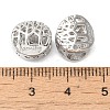 Rack Plating Alloy European Beads PALLOY-S189-08P-2