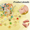 300Pcs 12 Colors Baking Paint Transparent Glass Beads GLAA-PH0003-09-4