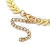 Brass Cobs Chain Bracelets BJEW-JB05409-01-3