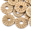 Handmade Reed Cane/Rattan Woven Linking Rings WOVE-T005-14A-1