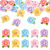 20pcs Opaque Resin Cabochons RESI-TADJ0001-08D-2