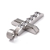 304 Stainless Steel Big Pendants STAS-H351-15P-3