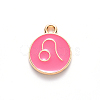 Alloy Enamel Pendants ENAM-S124-01A-03G-3
