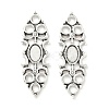 Tibetan Style Alloy Connector Cabochon Settings FIND-B050-13AS-1