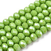Electroplate Glass Beads Strands EGLA-A034-P3mm-A28-1