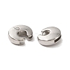 Letter Slider Beads for Watch Band Bracelet Making X-ALRI-O012-C-NR-2