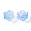 Transparent Two Tone Spray Painted Glass Beads GLAA-Q089-002B-001-3