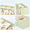 2Pcs 2 Colors Flower Printed Paper Packaging Bags with Rope Handle ABAG-SP0001-26-4