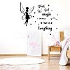 Rectangle with Word PVC Wall Stickers DIY-WH0228-189-3