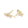 Brass Micro Pave Cubic Zirconia Pendants KK-Q073-12G-2