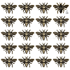 20Pcs Zinc Alloy Bees Decorative Rivets FIND-PH0062-14AB-1