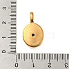 Golden Plated 304 Stainless Steel Rhinestone Pendants LS-STAS-Q253-01G-06-3