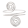 Wire Swirl Spiral Upper Arm Cuff Band AJEW-G033-03P-1