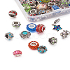 Alloy Rhinestone European Beads MPDL-TA0001-01-6