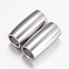 Tarnish Resistant 304 Stainless Steel Magnetic Clasps with Glue-in Ends STAS-G071-44P-1