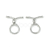 Rack Plating Eco-Friendly Brass Toggle Clasps KK-K330-43P-1