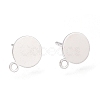 Brass Stud Earring Findings KK-H102-07P-1