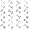 304 Stainless Steel Stud Earring Findings STAS-SP0002-01-7