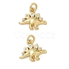 Brass Micro Pave Cubic Zirconia Pendants KK-P325-10G-1