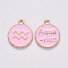 Alloy Enamel Pendants X-ENAM-S124-01B-09J-1
