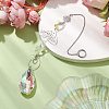 Glass & 201 Stainless Steel Suncatchers HJEW-JM01897-4