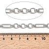 304 Stainless Steel Rectangle with Ring Link Chains CHS-Z007-21P-2