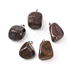 Natural Tiger Iron Pendants G-K302-B02-1