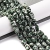 Natural Green Spot Jasper Beads Strands G-G146-A26-01-2