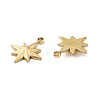 Ion Plating(IP) 304 Stainless Steel Glaze Manual Polishing Charms STAS-G030-12G-3