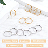 304 Stainless Steel Flat Plain Band Rings STAS-UN0014-93-4