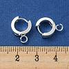 201 Stainless Steel Huggie Hoop Earrings Findings STAS-A167-01R-S-3