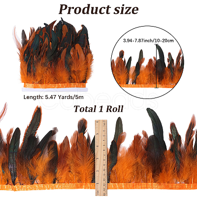 1 Bundle Fashion Feather Cloth Strand Costume Accessories DIY-GF0012-59A-1