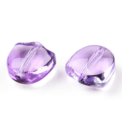 Spray Painted Transparent Glass Beads GLAA-T022-26-A02-1