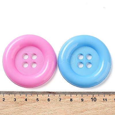 CRASPIRE 30Pcs 3 Colors Plastic Button BUTT-CP0001-02-1