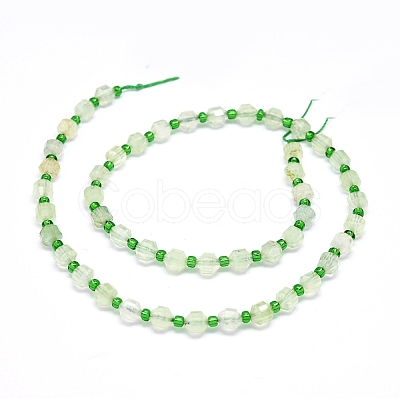 Grade AA Natural Prehnite Beads Strands G-O201B-36-1