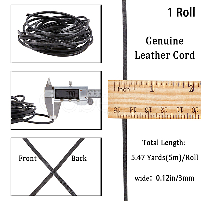 Cowhide Leather Cord WL-WH0008-05F-1