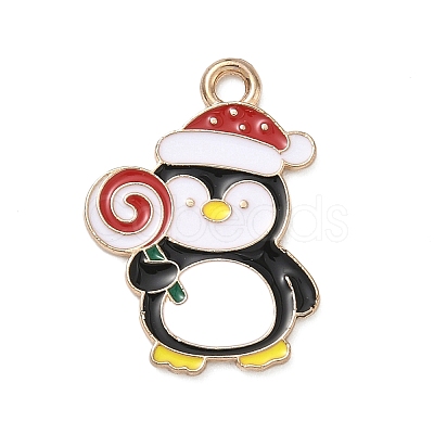 Christmas Alloy Enamel Pendants LS-ENAM-I071-01KCG-04-1