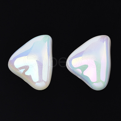 Electroplated ABS Plastic Imitation Pearl Beads KY-N020-06-1