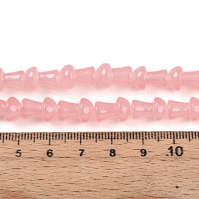Baking Paint Glass Beads Strands DGLA-N007-01C-1