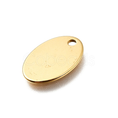 Ion Plating(IP) 304 Stainless Steel Stamping Blank Tag Pendants STAS-S028-02G-1