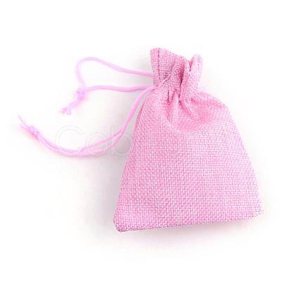 Burlap Packing Pouches Drawstring Bags ABAG-Q050-7x9-19-1