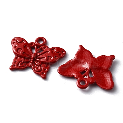 Baking Painted Alloy Pendants FIND-TAC0011-82E-1