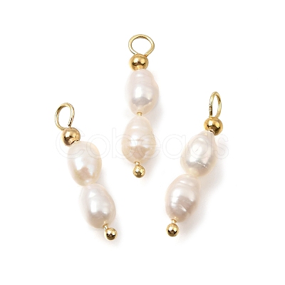 Natural Freshwater Pearl Beaded Pendants PA-CBAF2FA-02G-02-1
