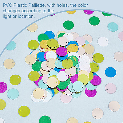 2000Pcs 10 Colors Ornament Accessories PVC-OC0001-14B-1