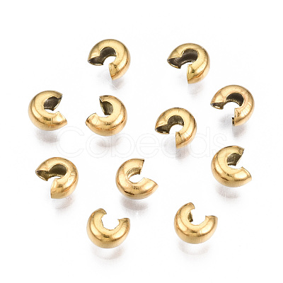 304 Stainless Steel Crimp Beads Covers STAS-S117-012B-1