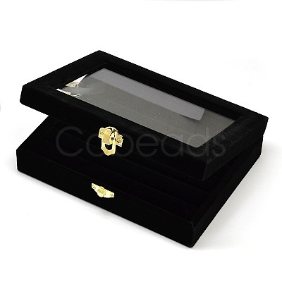 Wooden Rectangle Ring Boxes OBOX-L001-06A-1